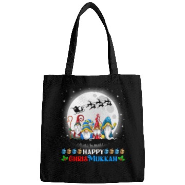 Discover Happy Chrismukkah Gnomes Christmas Hanukkah Bags