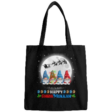 Discover Happy Chrismukkah Gnomes Christmas Hanukkah Bags