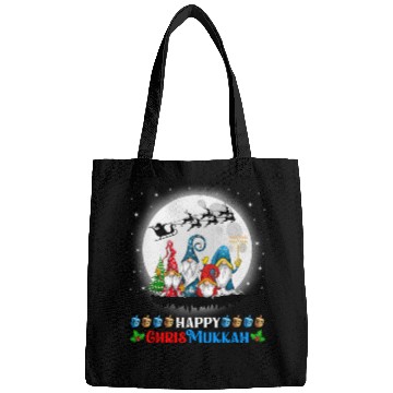 Discover Happy Chrismukkah Gnomes Christmas Hanukkah Bags