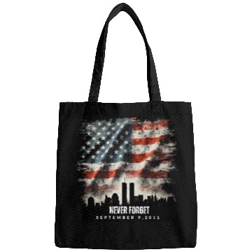 Discover Never Forget September 11 2001 Memorial Day Flag Bags