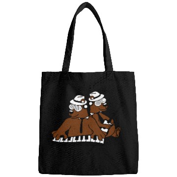Discover 2 Cool Brown Bear Team Friends Playing Band Music Bags