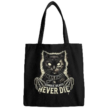 Discover Horror Cat Zombie Never Die Skull Halloween Lover Bags