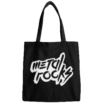 Discover Heavy Metal Rocks Hard Rock Music Text Quote Logo Bags