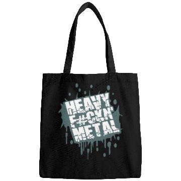Discover Heavy F#ckin' Metal Hard Rock Music Graffiti Spray Bags