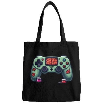 Discover Zombie Brain-Themed Green Controller Bags