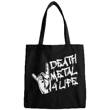 Discover Heavy death metal 4 life hand gesture graffiti fun Bags
