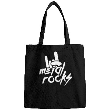 Discover Heavy metal rocks graffiti spray drop hand gesture Bags