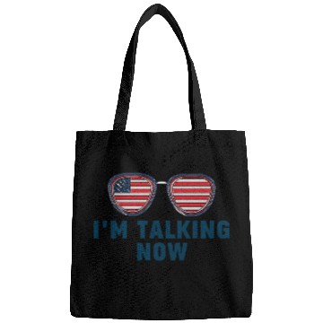 Discover I'm Talking Now Trump Quote Bags