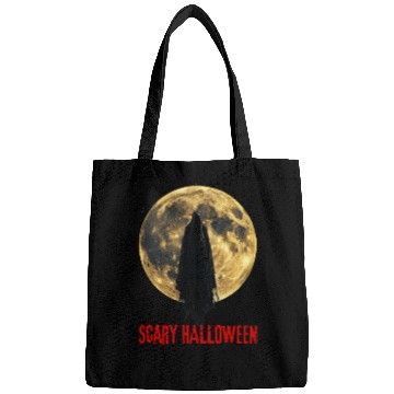 Discover Scary Halloween Ghost Moon Night Funny Gifts Bags