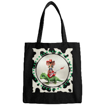 Discover Mouse on Lizard Playing Guitar Bags