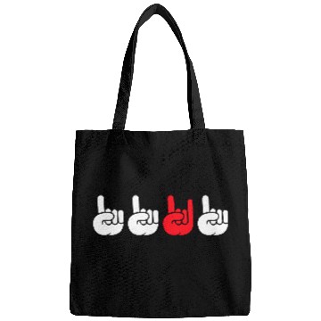 Discover 4 Be Different Heavy Metal Hard Rock Hand Gestures Bags