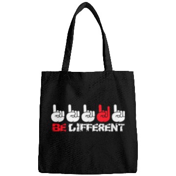 Discover 5 Be Different Heavy Metal Hard Rock Hand Gestures Bags