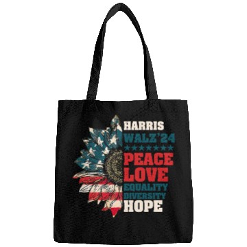 Discover Peace Love Equality Diversity Hope Bags
