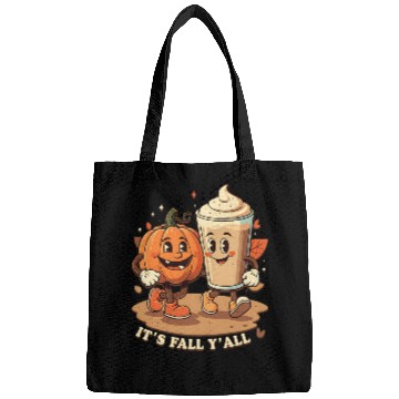 Discover It's Fall Y'all Funny Pumpkin Spice Latte Bags