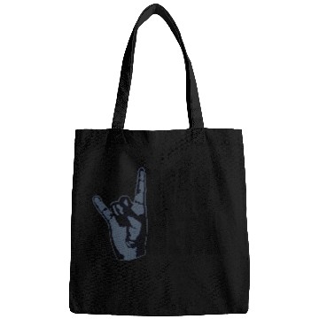 Discover Heavy Metal Fun Hard Rock Music Horns Hand Gesture Bags