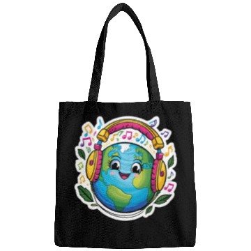 Discover Harmonizing with Earth - Vibrant Sticker Bags