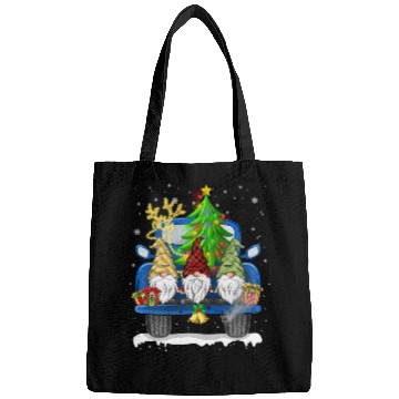 Discover Christmas Truck Cute Gnomes Bags