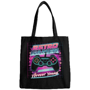 Discover Retro Gamer Forever Young 01 sticker Bags