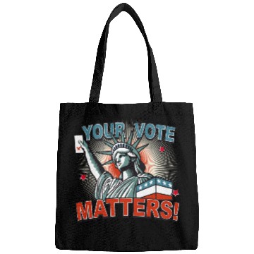 Discover Statue of Liberty & voting card -Your Vote Matters Bags