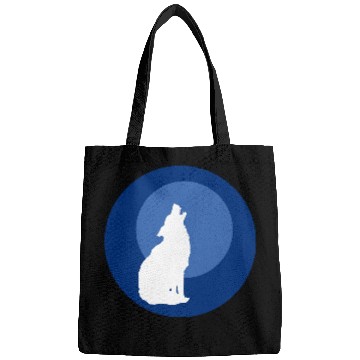 Discover Wolf Moon Nature Vector Bags