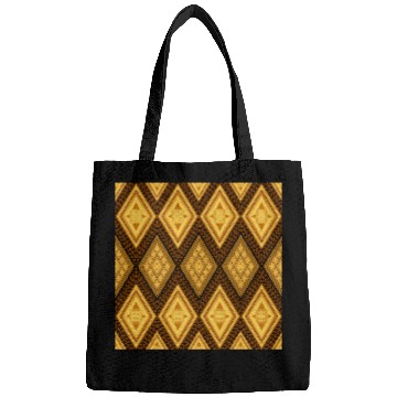 Discover Ancient Gold Diamond Pattern, indigenous art Bags