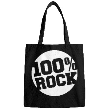 Discover 100 % Percent Rock Heavy Metal Music Text Logo Bags
