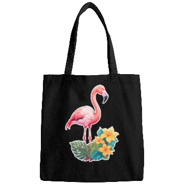 Discover Tropical Flamingo with Floral Elegance Bags