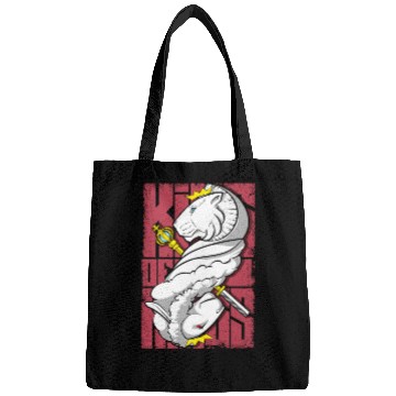 Discover Lion King and the Holy Lamb Christian Art Bags