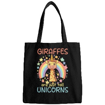 Discover Giraffe Giraffes Are Just Tall Unicorns Bags