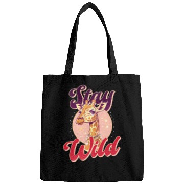 Discover Giraffe Stay Wild Bags