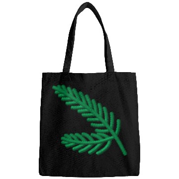 Discover Fir branches embroidered Bags