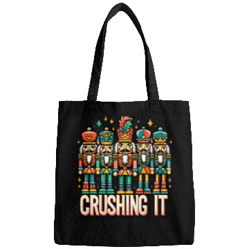 Discover Crushin It: Nutcracker Christmas Apparel for Bags