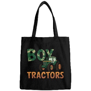 Discover Just a boy who loves tractors Bags