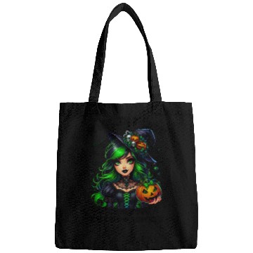 Discover Halloween Wicked Cute Green Witch Bags