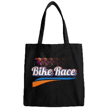 Discover Bike Race special colorful design. Bags