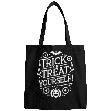 Discover Trick or Treat Yourself Halloween Humor Design Bags