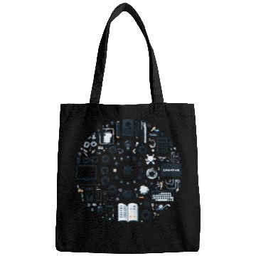 Discover Abstract Lucky number circle Bags