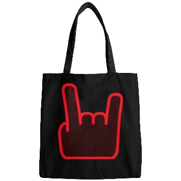 Discover Heavy Metal Fun Hard Rock Music Horns Hand Gesture Bags