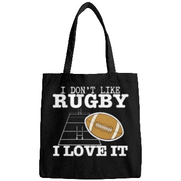 Discover I Love Rugby Funny Rugby Player Bags
