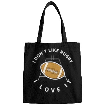 Discover I Love Rugby Funny Rugby Player Bags
