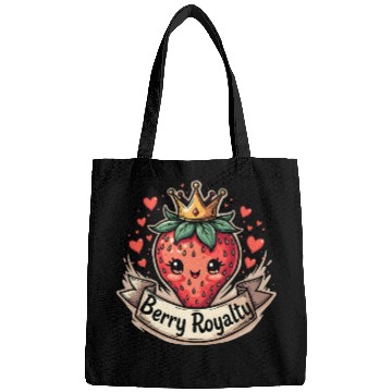 Discover Cute Berry Royalty Adorable Cartoon Fruit Crown Bags