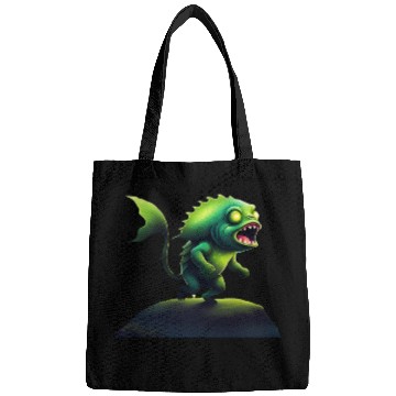 Discover Green Monster Fish Roaring on the Rock Bags