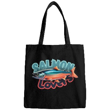 Discover Salmon Lovers 3d Illustration Bags