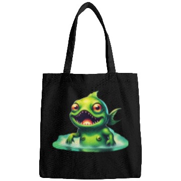 Discover Green Monster Fish Emerge from the Deep Lake Scary Bags