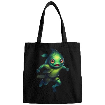 Discover Green Monster Fish Floating in the Deep Sea Bags
