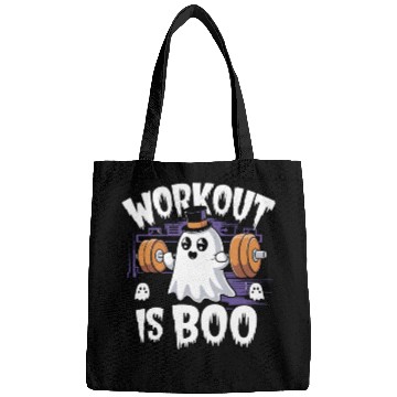 Discover Workout Is Boo Gym Fitness Halloween Top Bags