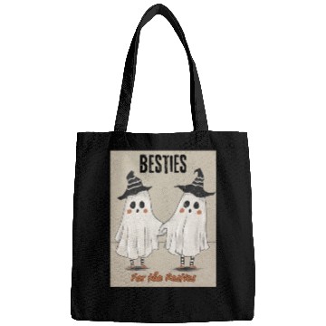 Discover Retro Ghost Besties for the Resties Top Bags