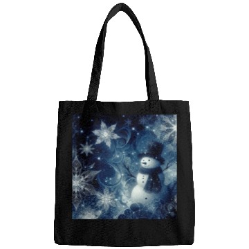 Discover vintage snowman christmas holiday Bags