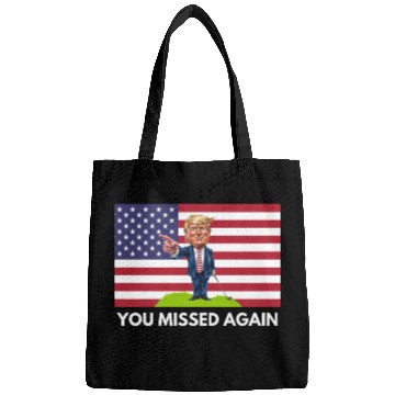 Discover You Missed Again Patriotic Golf Cartoon Bags
