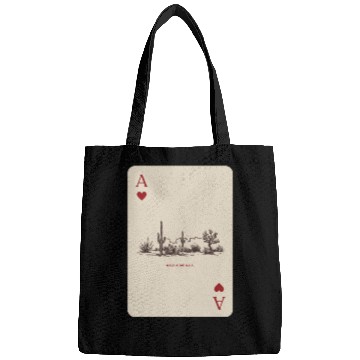 Discover Desert Playing Card Vintage Western Landscape Bags